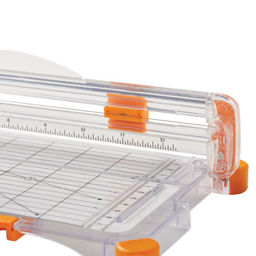 Image of Fiskars® SureCut Scrapbooking Paper Trimmer, 10 Sheets, 12" Cut Length, 7.08 x 16.93