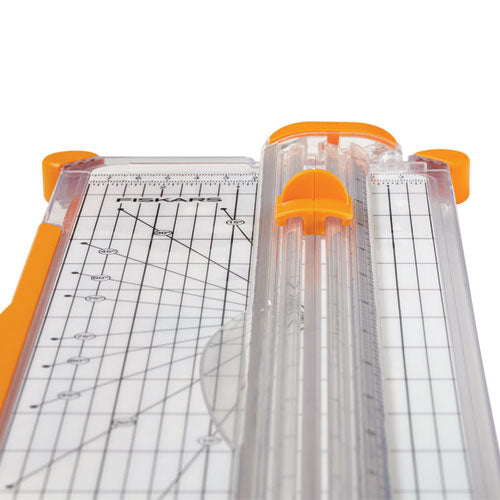 Image of Fiskars® SureCut Scrapbooking Paper Trimmer, 10 Sheets, 12" Cut Length, 7.08 x 16.93