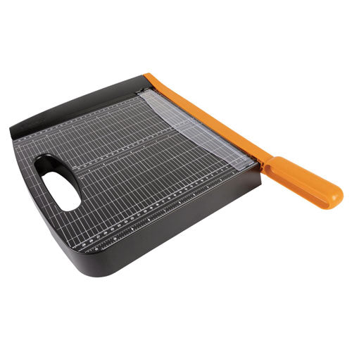 Image of Fiskars® Recycled Bypass Trimmer, 15 Sheets, 12" Cut Length, 20.5 x 14.5