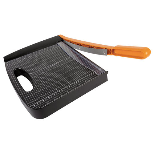 Image of Fiskars® Recycled Bypass Trimmer, 15 Sheets, 12" Cut Length, 20.5 x 14.5