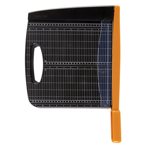 Image of Fiskars® Recycled Bypass Trimmer, 15 Sheets, 12" Cut Length, 20.5 x 14.5
