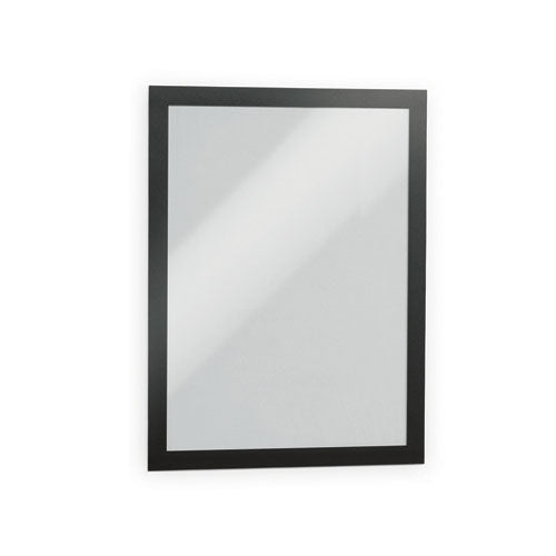 Image of Durable® DURAFRAME MAGNETIC Sign Holder Frame, 13.39 x 17.87, Black Frame, 2/Pack