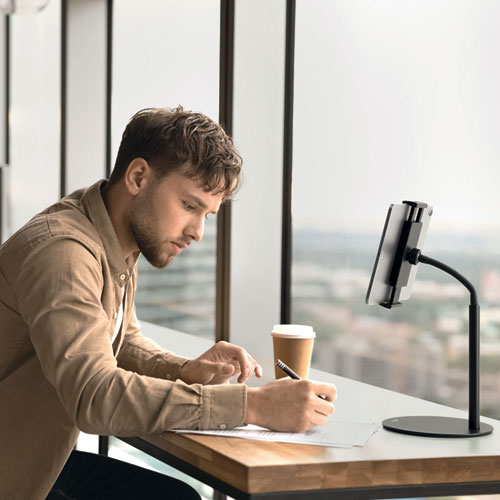 Image of Durable® TWIST Black Table Stand for Tablets, Black