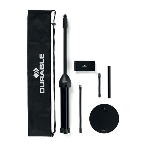 Image of Durable® TWIST COMBI Black Table and Floor Tablet Stand, Black