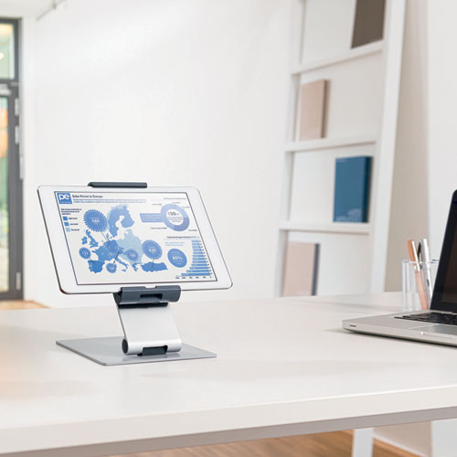 Image of Durable® Tablet Holder Desk Stand, Silver