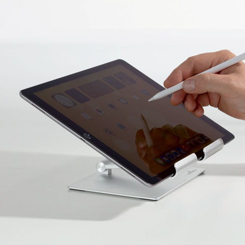 Image of Durable® Adjustable Tablet Stand, Silver