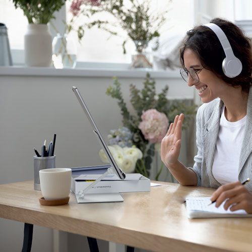 Image of Durable® Adjustable Tablet Stand, Silver