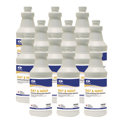 Image of Theochem Laboratories Day And Night Wicking Odor Absorber, 32 Oz Bottle, Lavender, 12/carton