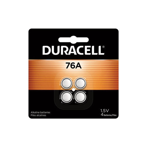 Image of Duracell® Specialty Alkaline Batteries, 76A, 1.5 V, 4/Pack