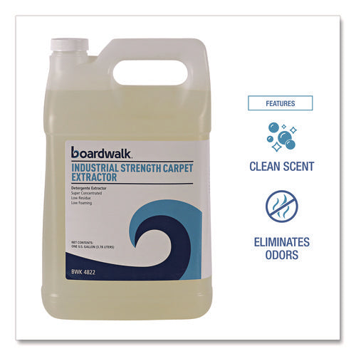 Image of Boardwalk® Industrial Strength Carpet Extractor, Clean Scent, 1 Gal Bottle