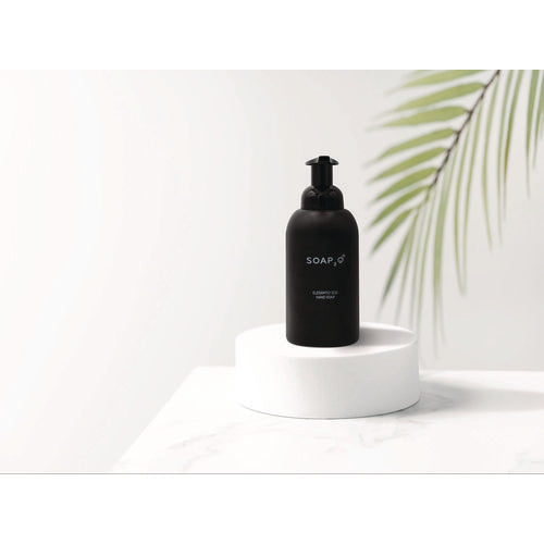 Image of SOAP2O Eco Glass Bottle Soap Dispenser, 350 mL, Black, 30/Carton