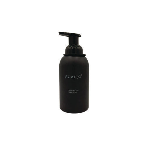 Image of SOAP2O Eco Glass Bottle Soap Dispenser, 350 mL, Black, 30/Carton