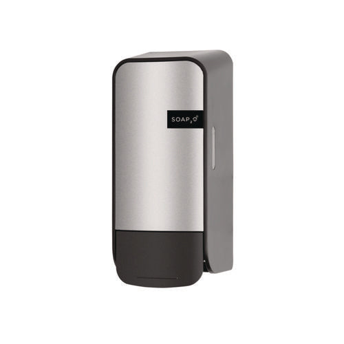 Image of SOAP2O Wall-Mounted Dispenser, 1,000 mL, 5 x 5 x 11, Black/Faux Stainless Steel