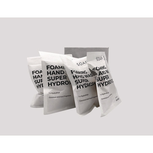 Image of SOAP2O Foaming Super HydroPods, Coconut Acai, 1 gal Refill, 4 Pods/Box, 10 Boxes/Carton