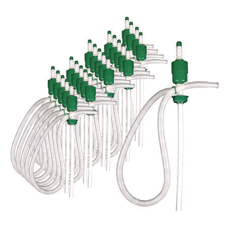 Image of Boardwalk® Drum Pump, 5 gpm, Plastic, 46" Tall, Clear, 25/Carton