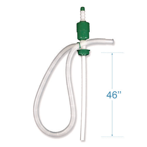 Image of Boardwalk® Drum Pump, 5 gpm, Plastic, 46" Tall, Clear