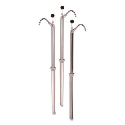Image of Boardwalk® Bottle Pump, 22 oz Output, Steel, 42.5" Tall, Chrome, 6/Carton
