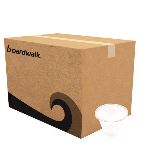 Image of Boardwalk® Clear Plastic Cold Cups, Squat, 9 oz, 1,000/Carton