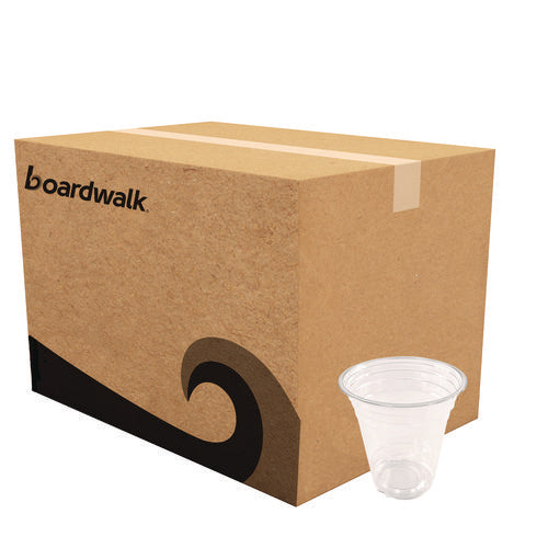 Image of Boardwalk® Clear Plastic Cold Cups, Squat, 12 oz, 1,000/Carton