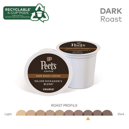Image of Peet's Coffee & Tea® Major Dickason's Blend K-Cups, Regular, 88/Carton