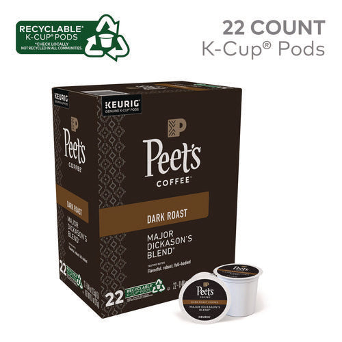 Image of Peet's Coffee & Tea® Major Dickason's Blend K-Cups, Regular, 88/Carton