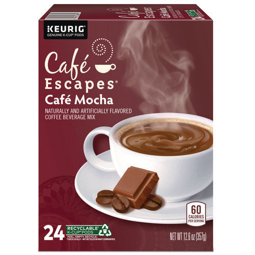 Image of Cafe Escapes® Cafe Escapes Mocha K-Cups, 24/box