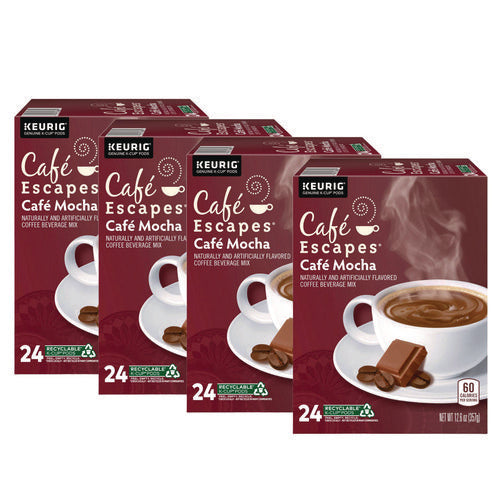 Image of Cafe Escapes® Mocha K-Cups, 24/box, 96/carton