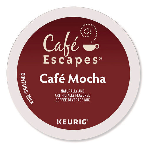 Image of Cafe Escapes® Mocha K-Cups, 24/box, 96/carton