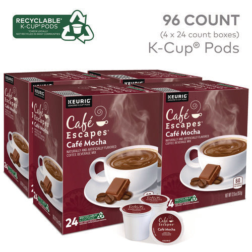 Image of Cafe Escapes® Mocha K-Cups, 24/box, 96/carton