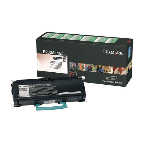 Image of Lexmark E460X41G Toner, 15,000 Page-Yield, Black