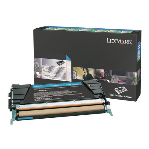 Image of Lexmark X746A4CG Toner, 7,000 Page-Yield, Cyan