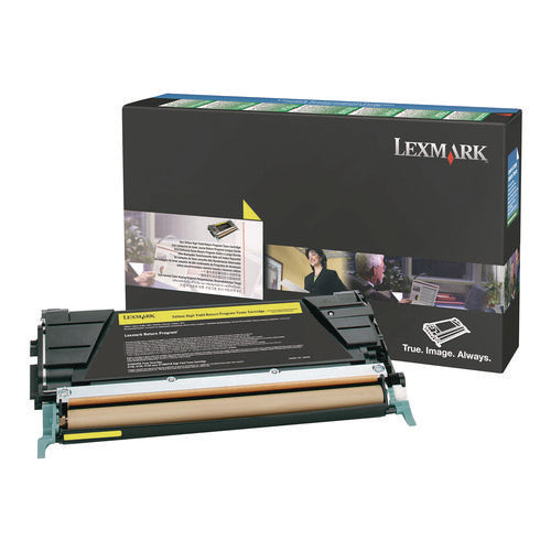 Image of Lexmark X746A4YG Toner, 7,000 Page-Yield, Yellow