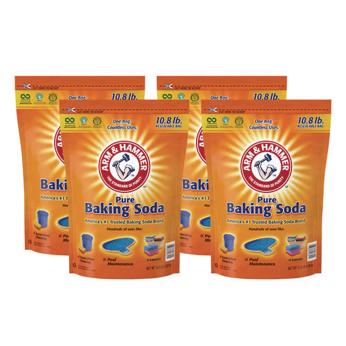 Image of Arm & Hammer Baking Soda, 10.8 lb Bag, 4/Carton