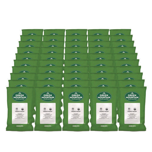 Image of Green Mountain Coffee® French Roast Coffee Fraction Packs, 2.2oz, 50/carton