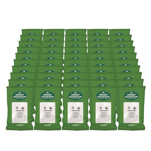 Image of Green Mountain Coffee® Fair Trade Organic House Blend Coffee, Fractional Packs, 2.5 oz, 50/Carton
