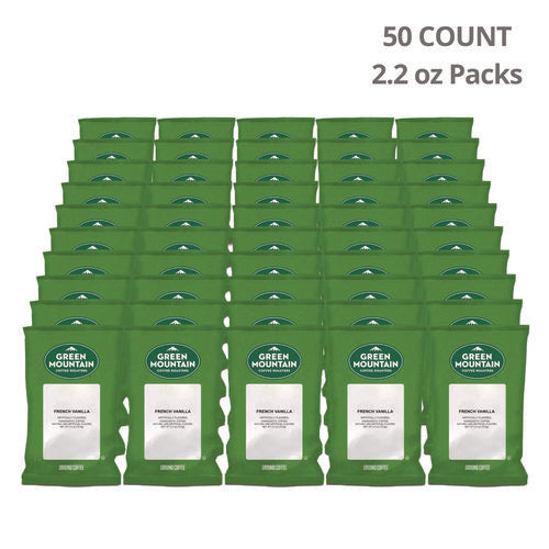 Image of Green Mountain Coffee® French Vanilla Coffee Fraction Packs, 2.2 Oz, 50/carton