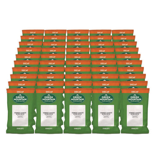 Image of Green Mountain Coffee® Vermont Country Blend Decaf Coffee Fraction Packs, 2.2oz, 50/carton