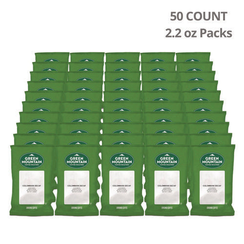 Image of Green Mountain Coffee® Colombian Decaf Coffee Fraction Packs, 2.2oz, 50/carton