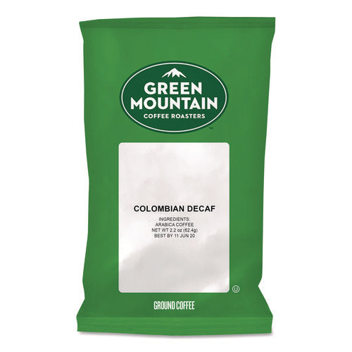 Image of Green Mountain Coffee® Colombian Decaf Coffee Fraction Packs, 2.2oz, 50/carton