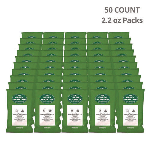 Image of Green Mountain Coffee® Sumatra Reserve Fraction Packs, 2.2 Oz, 50/carton