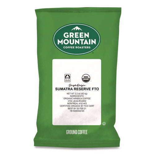Image of Green Mountain Coffee® Sumatra Reserve Fraction Packs, 2.2 Oz, 50/carton
