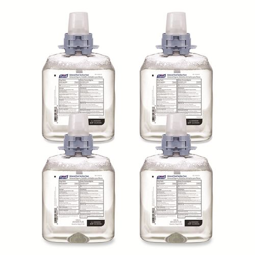 Image of PURELL® Advanced Hand Sanitizer Foam, For Cs4 And Fmx-12 Dispensers, 1,200 Ml, Unscented, 4/carton