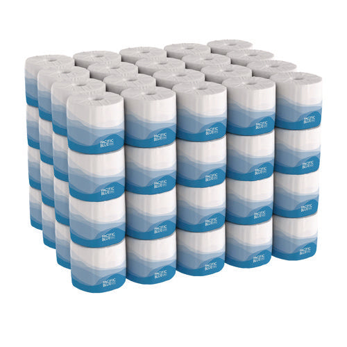 Image of Georgia Pacific® Professional Pacific Blue Select Bathroom Tissue, Septic Safe, 2-Ply, White, 550 Sheets/Roll, 80 Rolls/Carton
