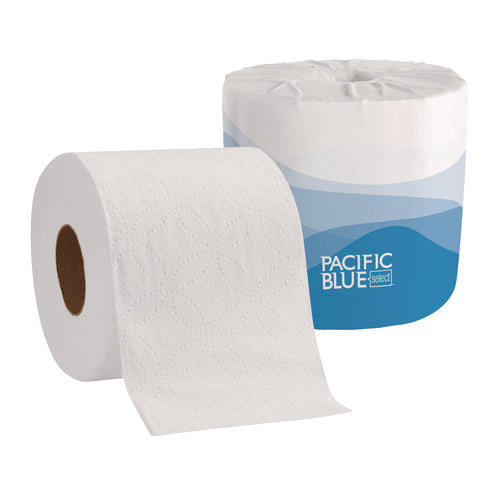 Image of Georgia Pacific® Professional Pacific Blue Select Bathroom Tissue, Septic Safe, 2-Ply, White, 550 Sheets/Roll, 80 Rolls/Carton