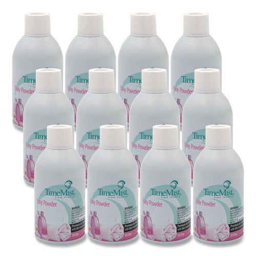 Image of TimeMist® Premium Metered Air Freshener Refill, Baby Powder, 7.1 oz Aerosol Spray