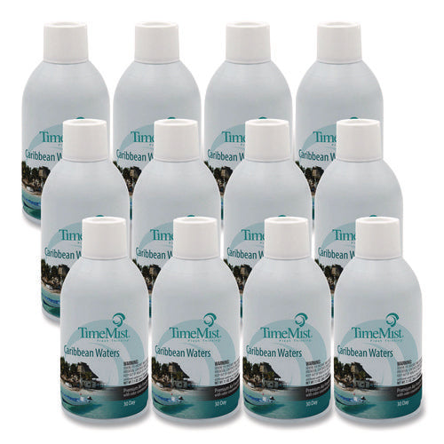 Image of TimeMist® Premium Metered Air Freshener Refill, Caribbean Waters, 7.1 oz Aerosol Spray