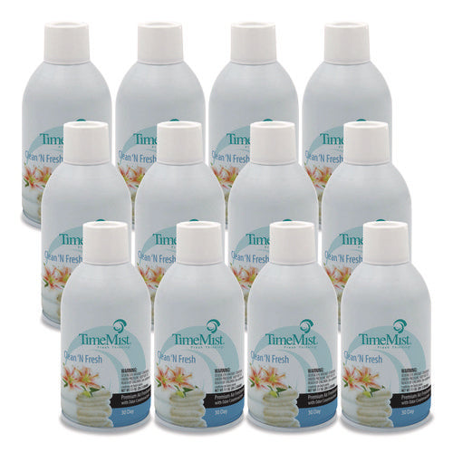 Image of TimeMist® Premium Metered Air Freshener Refill, Clean N Fresh, 7.1 Oz Aerosol Spray