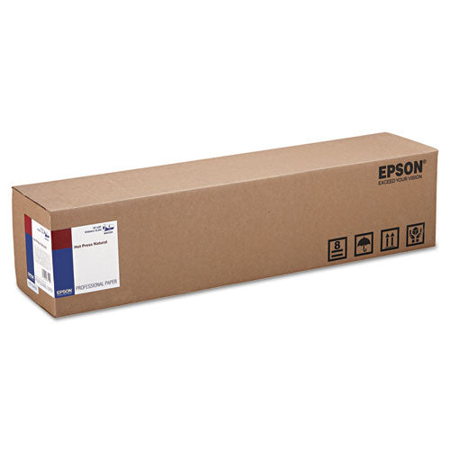 Image of Epson® Hot Press Natural Fine Art Paper Roll, 16 Mil, 24" X 50 Ft, Smooth Matte Natural
