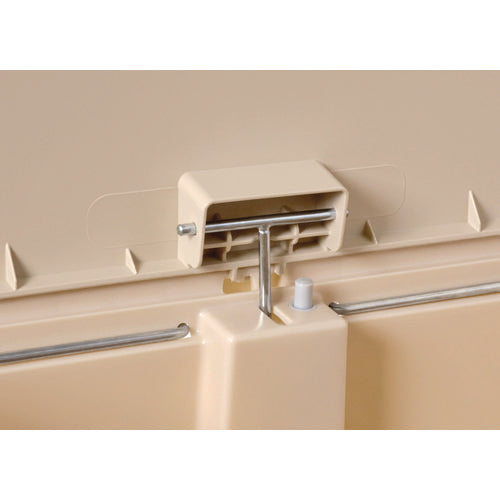 Image of Rubbermaid® Commercial Streamline Resin Step-On Container, Front Step Style, 18 gal, Polyethylene, Beige