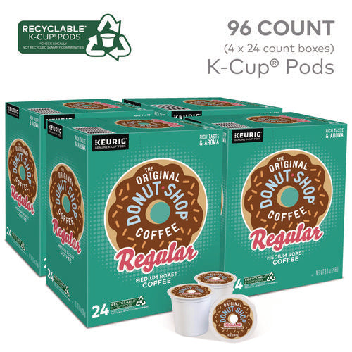 Image of The Original Donut Shop® Donut Shop Coffee K-Cups, Regular, 96/carton